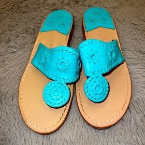 Jack Rogers Teal Sandals